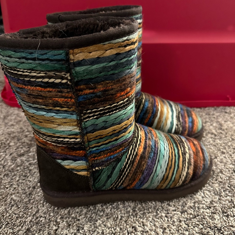 Cute, fuzzy boots! Worn twice
